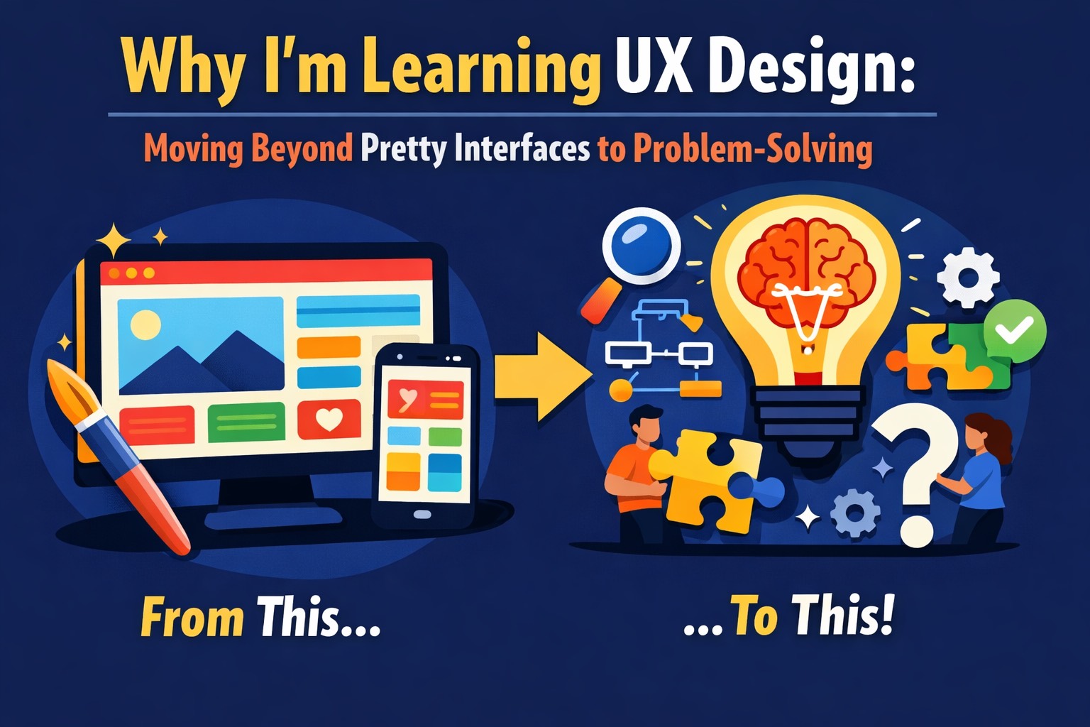 Why I’m Learning UX Design: Moving Beyond Pretty Interfaces to Problem-Solving